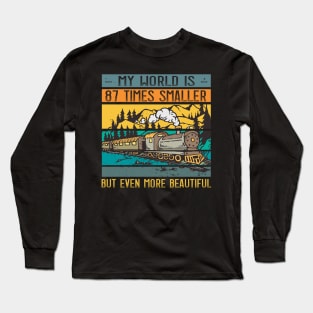 Modelrailroad HO N Z Train Model Long Sleeve T-Shirt